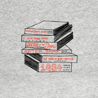 Haruki Murakami Book Stack T-Shirt